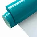 Plotterfolie Textil, 30.5cm×3m Textil Bügeltransferfolie (Aquagrün)