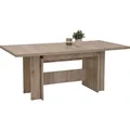 Kulissentisch Lia II - Nachbildung Sandeiche - Wangenfußgestell - auszeihbar - Maß 160-320x90cm - Braun
