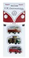 VW Collection by BRISA Magnet Kühlschrankmagnete mit VW Bulli T1 Motiven (3-St), Pinnwand-Magnete mit Campern