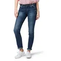 Straight-Jeans TOM TAILOR "Alexa Straight", Damen, Gr. 32, Länge 30, blau (mid stone wash), Denim/Jeans, Obermaterial: 98% Baumwolle, 2% Elasthan, unifarben, casual, gerade lang, Jeans, in 5-Pocket-Form, Topseller