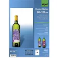 Sigel DE160 Flaschenetiketten 80 x 120 mm Papier Weiß 20 St. Permanent haften...