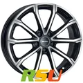 4x MAK DaVinci black mirror 7.5x18" ET46 LK5 112 ML 57.1 Alufelgen 18 Zoll