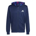 adidas Herren Train Essentials Seasonal Training Full-Zip Jacket, Dark Blue/White, L