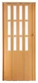 Falttür Schiebetür H 203 cm B bis 85 cm + Fenstern Schloss, Buche Farben stabiles Doppelwandprofil
