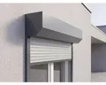 ARON Vorbaurollladen Alu grau 1250 x 1965 mm Kasten Aluminium Anthrazitgrau RAL