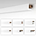 HEXIMO Winkelprofil weiß 1.7 Meter Profile - XPS Abdeckleisten für Heizungsrohre, L-Profil Rohrabdeckung Kabelkanal Modell: HRA-1-54x66 mm (1.7 Meter/Leiste)