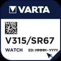 Varta Cons.Varta - Batterie Uhren-Batterie V 315 Stk.1 1,55V/20mAh/Silber