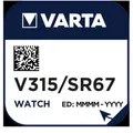 Varta Cons.Varta Uhren-Batterie V 315 Stk.1 Knopfzellen 00315101111