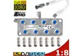 TronicXL SAT-Verteiler IEC Breitband Kabel Verteiler 8-fach TV Splitter DVB-T Kabelfernseh
