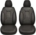 BREMER SITZBEZÜGE Autositzbezug für Ford Fiesta MK 7 Bj 2008-16 (PS804), Set, 2-tlg., Schonbezüge Sitzbezüge Fahrer und Beifahrer, in Schwarz