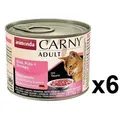 Animonda Cat Carny Adult Rind, Pute und Shrimps 6x200g