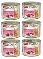 ANIMONDA Carny Adult Rind, Pute & Shrimps Nassfutter für Katzen 6x200g