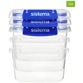 sistema 3er-Set: Lunchboxen "Sistema KLIP IT PLUS" in Blau