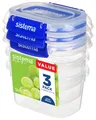 3 Sistema Frischhaltedose KLIP IT PLUS, 400 ml, blau, 3er Set