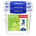 Sistema Klip It Plus Frischhaltedosen Set 3x 400ml blau
