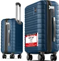 Travely Premium Handgepäck Koffer 55x40x20cm - passend für Ryanair, Lufthansa, Eurowings und co. I 36L Trolley Handgepäck mit sanften Rollen und praktischem TSA Schloss, Reisekoffer