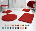 Kleine Wolke Badematte RELAX, Höhe 30 mm, rutschhemmend beschichtet, fußbodenheizungsgeeignet, Polyacryl, rund, Badteppich, Uni Farben, rechteckig, rund & als Set erhältlich