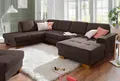 Home affaire Wohnlandschaft Puccini U-Form, mit Federkern, Sitztiefenverstellung, Kontrastnaht