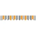 home trends Markise Markisetuch Nur Volant Markisenbespannung Ersatzstoff 18cm breit orange 387 cm