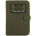 MFH Terminplaner A6 Organizer Ringbuchhalterung Memobuch Timer (Oliv)