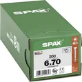 SPAX 1191010600705 Holzschraube 6mm 70mm T-STAR plus Stahl WIROX 200St.
