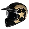HJC V60 Nyx MC9 schwarz gold Gr. L Offroad Helm Motorradhelm Retro Enduro