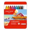 Caran d'Ache 7000.310 Neocolor Kreide 10 Farben, Multi, Einheitsgröße