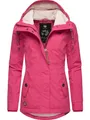 Ragwear Damen warme Winterjacke kurz mit Kapuze Monade Intl Fuchsia24 Gr. S