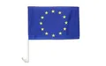 AZ FLAG - Autofahne Europäische Union - 45x30 cm - Europa Autoflagge 30 x 45 Cm - Auto Flaggen