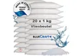 BlueCraft Luftentfeuchter-Nachfüllpack 20x 1kg Raum Entfeuchter Granulat im Vliesbeutel ohne Strom Nachfüller, Schlafzimmer Wohnung Nachfüllbeutel Feuchtigkeitskiller gegen Schimmel