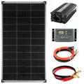 Komplettset 1x140 Watt Solarmodul 600 Watt Wandler Laderegler Photovoltaik PV