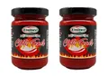 Univer Sparset Chili-Feuer 2 x 150g (Glas), Scharfe Chilipaste aus Ungarn, für Liebhaber Feuriger Genüsse
