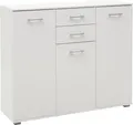 Hochkommode PRIESS "Lindau", weiß, B:123cm H:103cm T:38cm