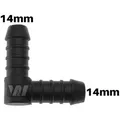 WamSter® L 90° Schlauchverbinder Pipe Connector 14mm Durchmesser