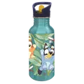 Stor - Bluey - Trinkflasche mit Sipper / Strohhalm - 545 ml - aus Aluminium