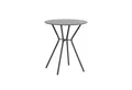 BURI Gartentisch Bistrotisch rund 70x60cm Terrasse Balkontisch Tisch klein schwarz neu