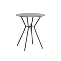 Bistrotisch rund 70x60cm Terrasse Balkon Balkontisch Tisch klein schwarz Garten
