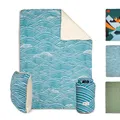Campo Libre.® Wanda I multifunktionale Campingdecke I 4 in 1 - Decke, Schlafsack, Kissen, Poncho I Thermodecke Outdoor I ultraleichte Reisedecke I weiches Sherpa- Fleece I 100% recycelte Materialien