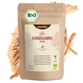 Ashwagandha Pulver BIO 500g | fein gemahlene Ashwagandhawurzel | in Bio-Qualität | 100% naturrein | ideal zur Zugabe in Smoothies, Säfte, Goldene Milch, Moon Milk & Co | vom Achterhof