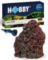 Hobby Vulcano Naturausströmer I 11 x 8 cm I Einzigartiger Lavastein als Aquarium Deko & Luftausströmer I Zubehör für Sauerstoffversorgung I Natürlicher Sprudelstein für Aquarien & Terrarien