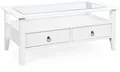 Inter Link Couchtisch PROVENCE 7 Weiß Massivholz