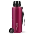 720°DGREE Trinkflasche 1,5l “uberBottle“ crystalClear +Sieb - BPA-Frei - Wasserflasche für Sport, Gym, Fitness, Outdoor, Wandern - Große Sportflasche aus Tritan - Leicht, Stoßfest, Wiederverwendbar