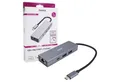 Hama USB-C USB-Hub Type-C 3.2 Ethernet Adapter ALU USB-Adapter USB-C zu USB-C, USB-A, Ethernet, SuperSpeed USB Typ C 3.2 USB-Verteiler 2 USB-A 1x USB-C 1x LAN Port