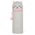 Legami 2-in-1 Federmäppchen aus Silikon - Kawaii - Katze