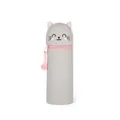 Legami Kawaii Schulmäppchen 2-in-1 Silikon Kitty Stifthalter Reißverschluss 18,5