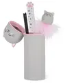 Legami 2-in-1 Mäppchen KATZE KITTY aus Silikon - Kawaii Federmäppchen, Stifte