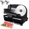 Fleau Kitchen Schneidemaschine - 2x Edelstahl-Schneidklingen - Kraftvoller Motor - Fleischschneidemaschine - Allesschneider - Brotschneidemaschine