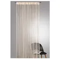 heimtexland ® Fadengardine in Champagner beige HxB 245x95 cm mit Stabtunnel KÜRZBAR hochwertige Qualität FORMSCHNITT MÖGLICH Fadenvorhang Fadenstore Raumteiler Insektenschutz Ökotex Typ121