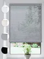 Sonello Jalousie Klemmfix ohne u. mit Bohren 30cm x 100cm Silber Aluminium Jalousette, Klemmfix, Inkl. Halterung für Decken- u. Wandmontage Alu Jalousie Fenster u. Tür, Blickdicht freihängend