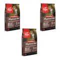 Orijen Cat Regional Red | 3er Pack | 3 x 340 g | Alleinfuttermittel für ausgewachsene Katzen | 85% hochwertige tierische Zutaten | Überzug aus gefriergetrockneter Leber